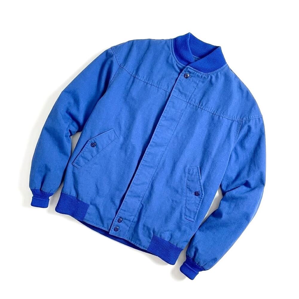 Vintage Catalina Original La Paz Varsity Jacket Blue Windbreaker Mens 38 Small